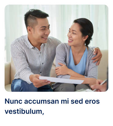 Couple discussing loan options